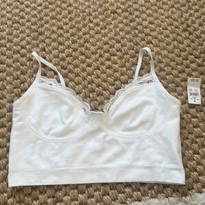 Aerie white crop top NWT size S